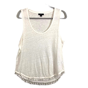 J. Crew Knit Sleeveless‎ Fringed Top